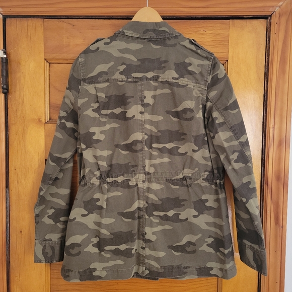 Banana Republic Utility Jacket Womens Size Small Camouflage Button Up Blazer - Picture 6 of 14